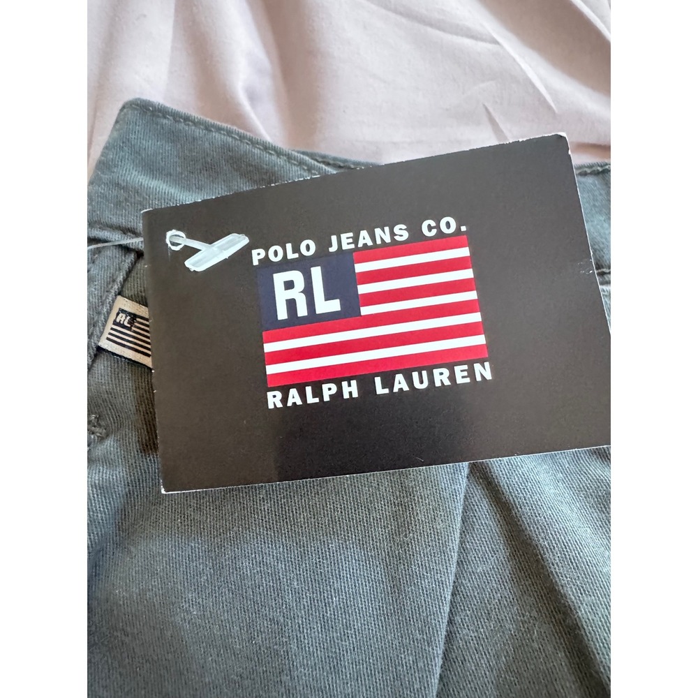 Vintage NWT Polo Jeans Co Ralph Lauren Mens 40x30 Utility Pleat Khaki DEADSTOCK